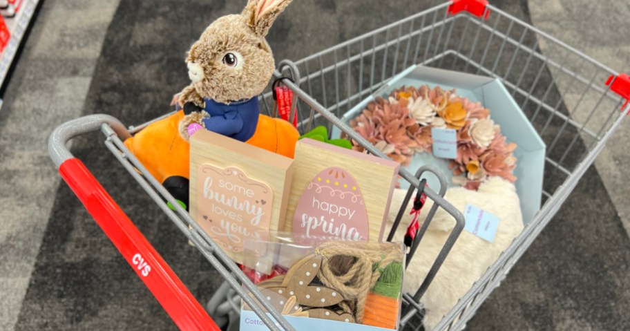 Easter Items at CVS in a basket