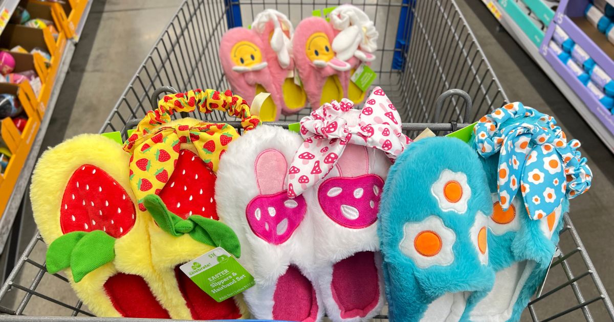 Women’s Easter Slippers with Matching Headbands Only $10 on Walmart.com