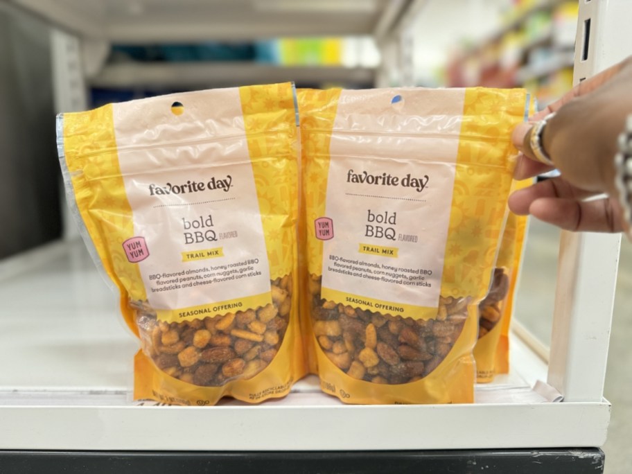 2 bags of Favorite Day Bold BBQ 7oz Trail Mix
