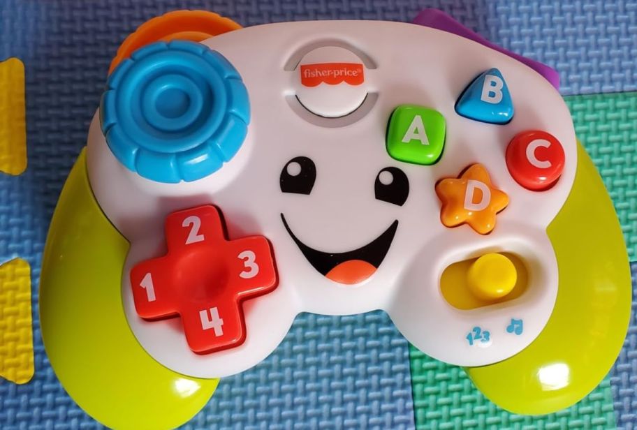close up of toy game controller