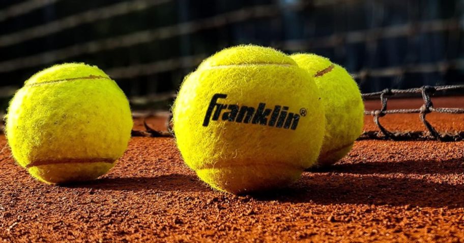 Close up view of 3 Franklin Tennis on a tennis court