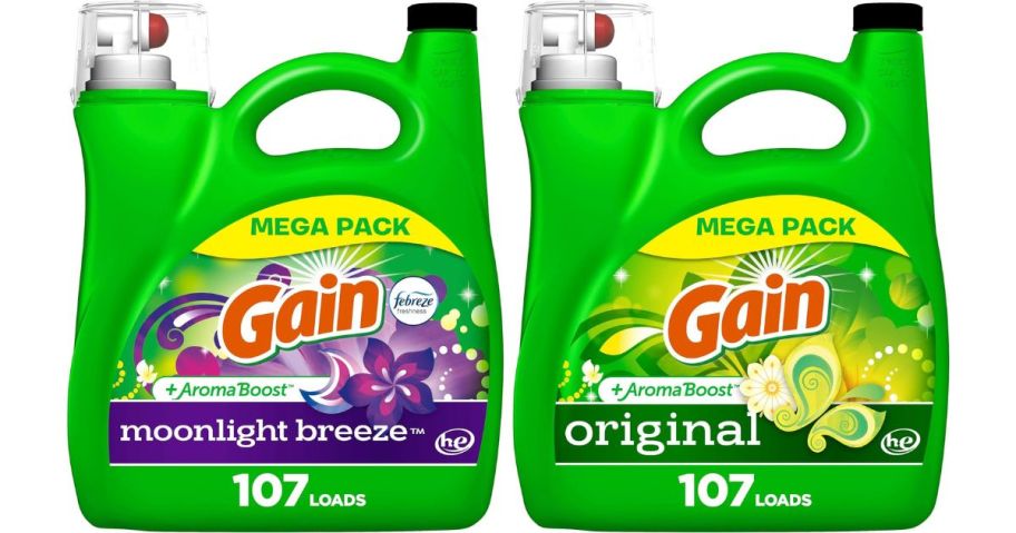 2 bottles of Gain Mega Pack