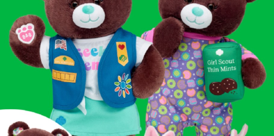 NEW Girl Scout Build-A-Bears Only $17 (Reg. $24) – Thin Mints or Adventurefuls Themed!