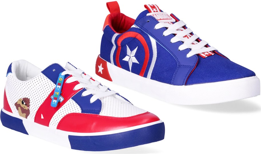 Looney Tunes & Captain America sneakers