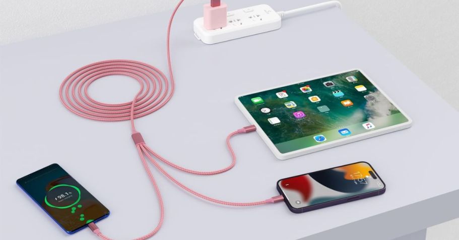 Fast Charging 3-in-1 & Single Cable Packs Only $5.99 on Amazon | Charges iPhones, Androids & More!