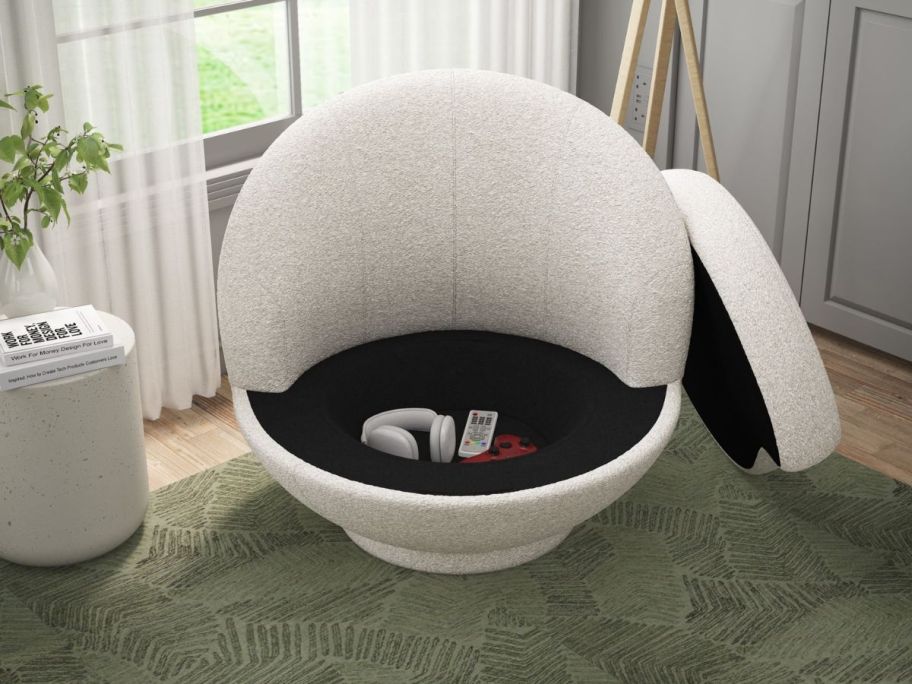 Hidden Storage Swivel Chair From Walmart