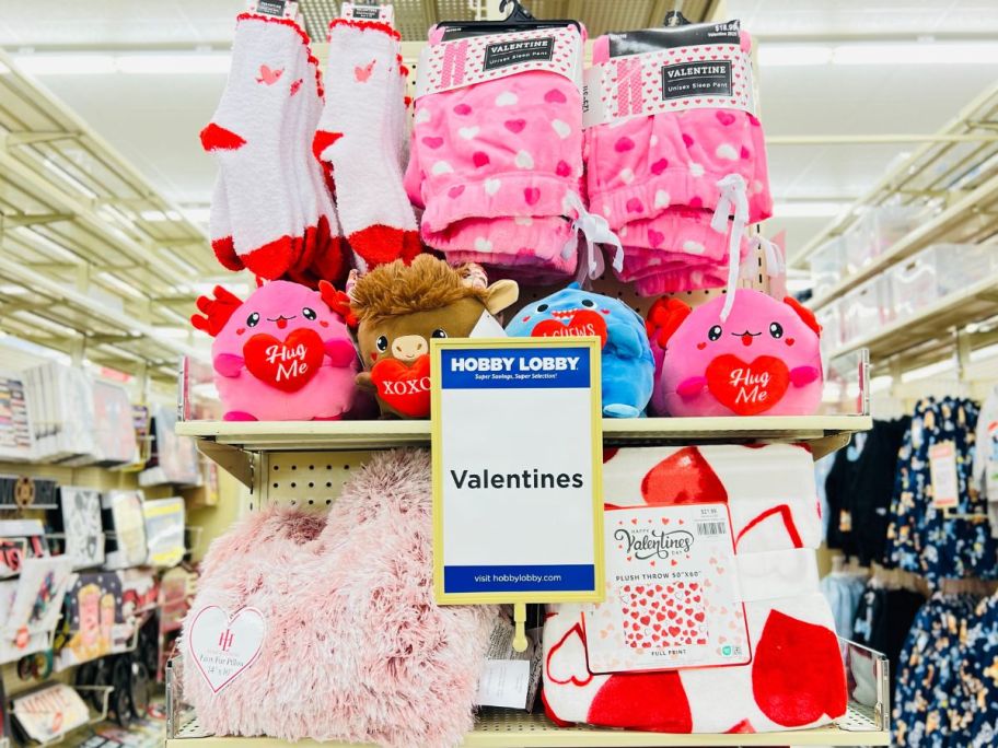 Hobby Lobby Valentine End Cap