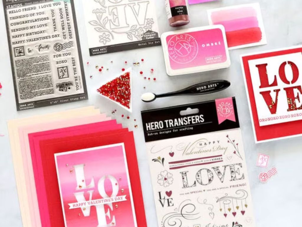 DIY Valentine's Day card making kit from Joann Fabric