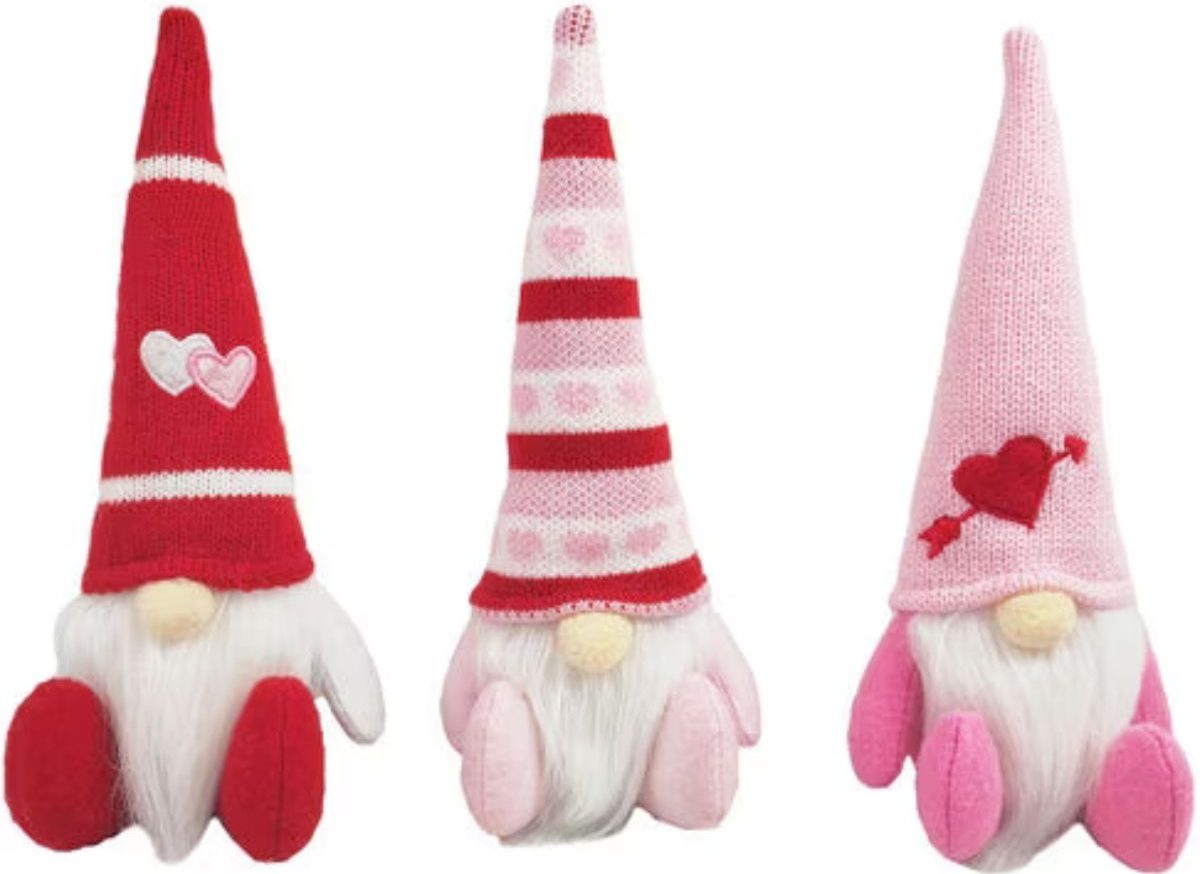 3 Valentine's Day Gnomes from Joann Fabric