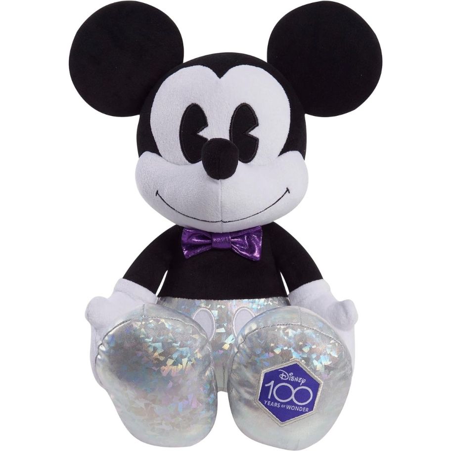 a mickey mouse 100th anniversary plush toy