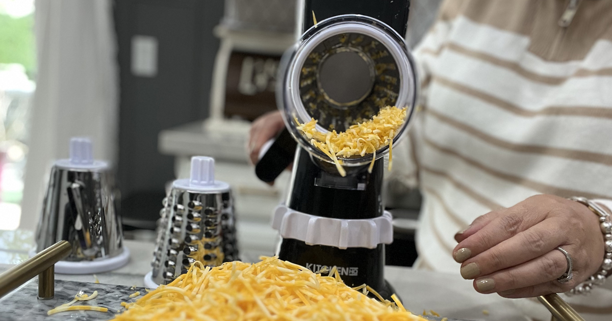 Grating Has Never Been Easier Kitchen HQ Speed Grater Slicer Only   Kitchen HQ Speed Grater And Slicer With Suction Base 1 