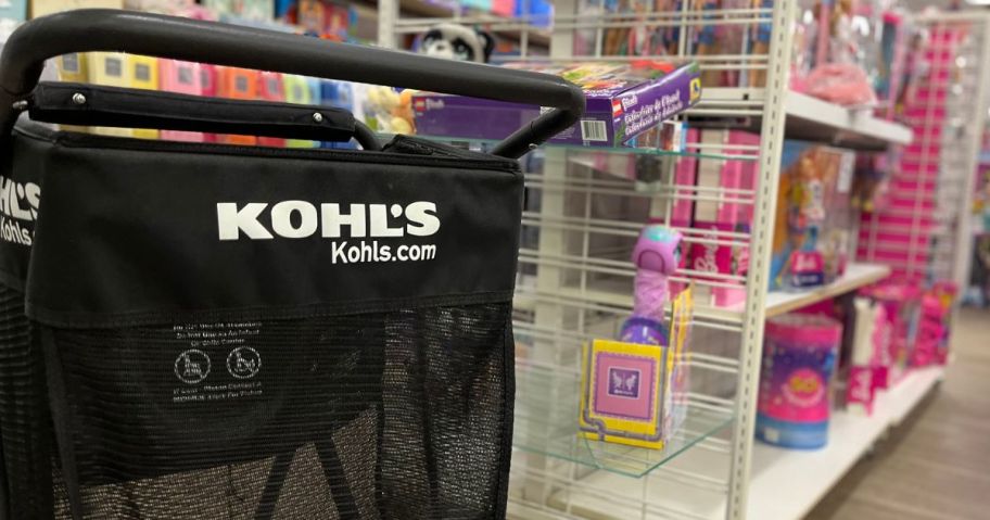 A Kohl's Shopping Cart in the Toy Department