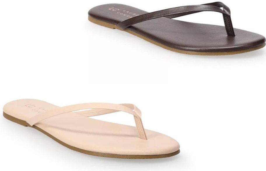 Stock images of 2 LC Lauren Conrad Honey 2 Women's Flip Flop Sandals