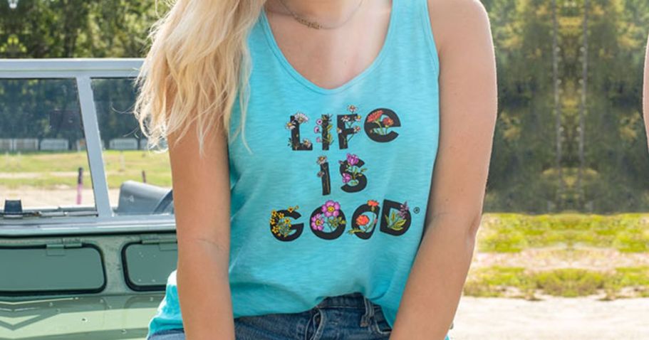 Up to 75% Off Life is Good Clothing + Free Shipping | Tanks & Tees ONLY $7.99 Shipped