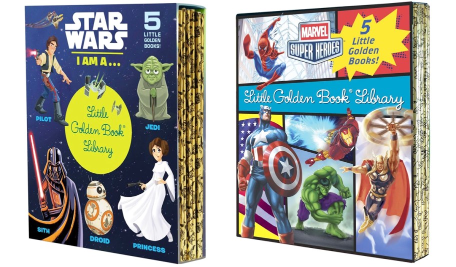star wars and avengers little golden book sets