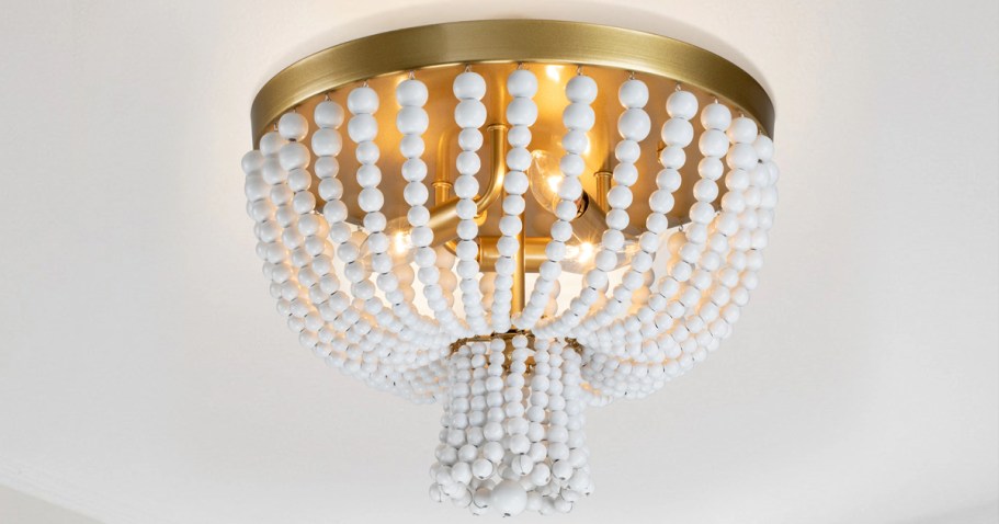 Up to 75% Off Lowe’s Lighting + Free Shipping | Beaded Pendant Light Only $18 Shipped