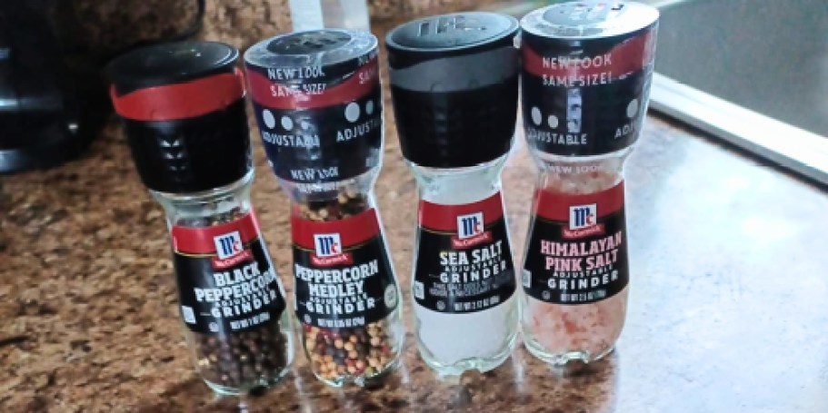 McCormick Salt & Pepper Grinders 4-Count Only $8.70 Shipped on Amazon (Reg. $15)