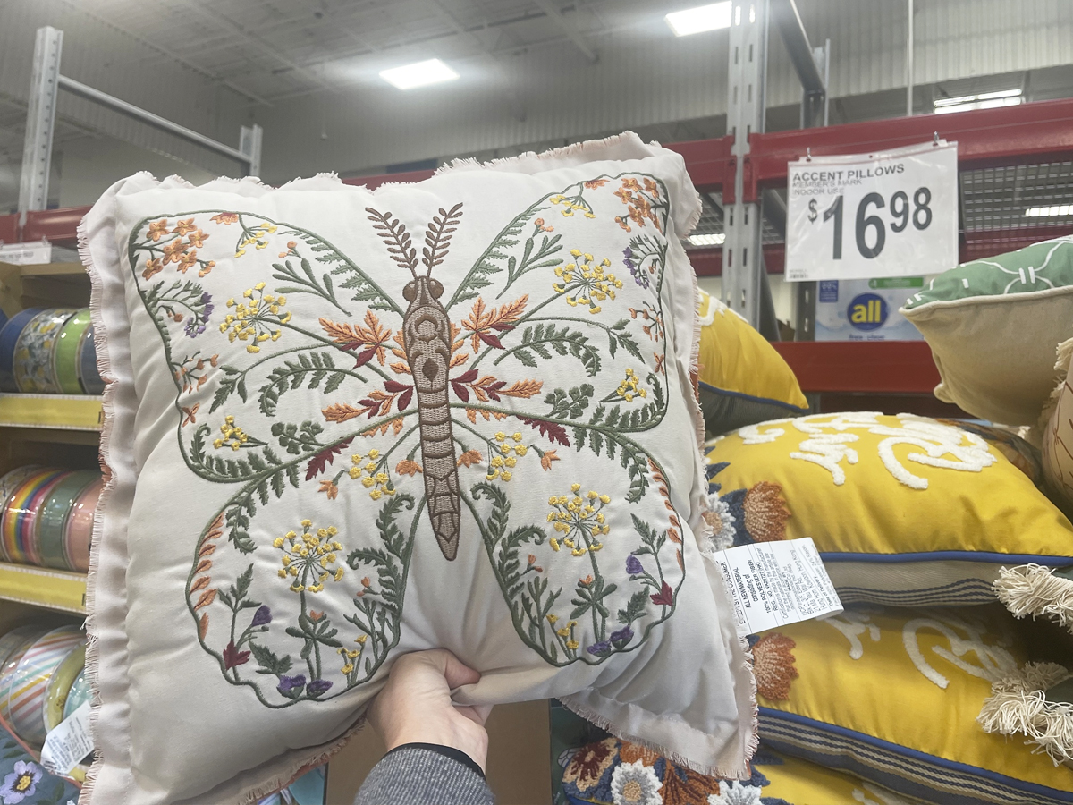 Sam's Club Embroidered Spring Throw Pillows Only 16.98 Hip2Save