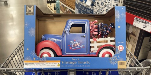 Sam’s Club Pre-Lit Patriotic Vintage Truck Just $34.98 (In-Store & Online)