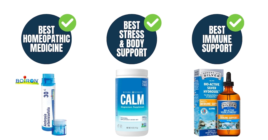 best homeopathic stress and digestion support and immune support products