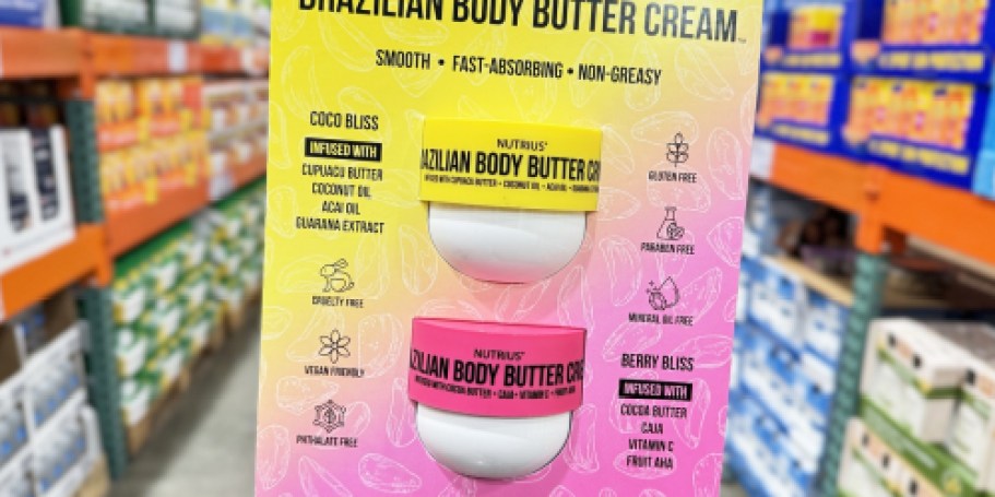 Brazilian Body Butter Cream 2-Pack Just $19.99 at Costco (Similar to Sol de Janeiro!)
