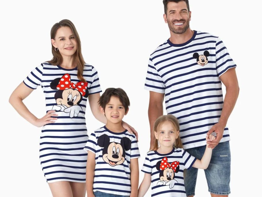 Family of 4 wearing disney Matching Family Outfits from PatPat