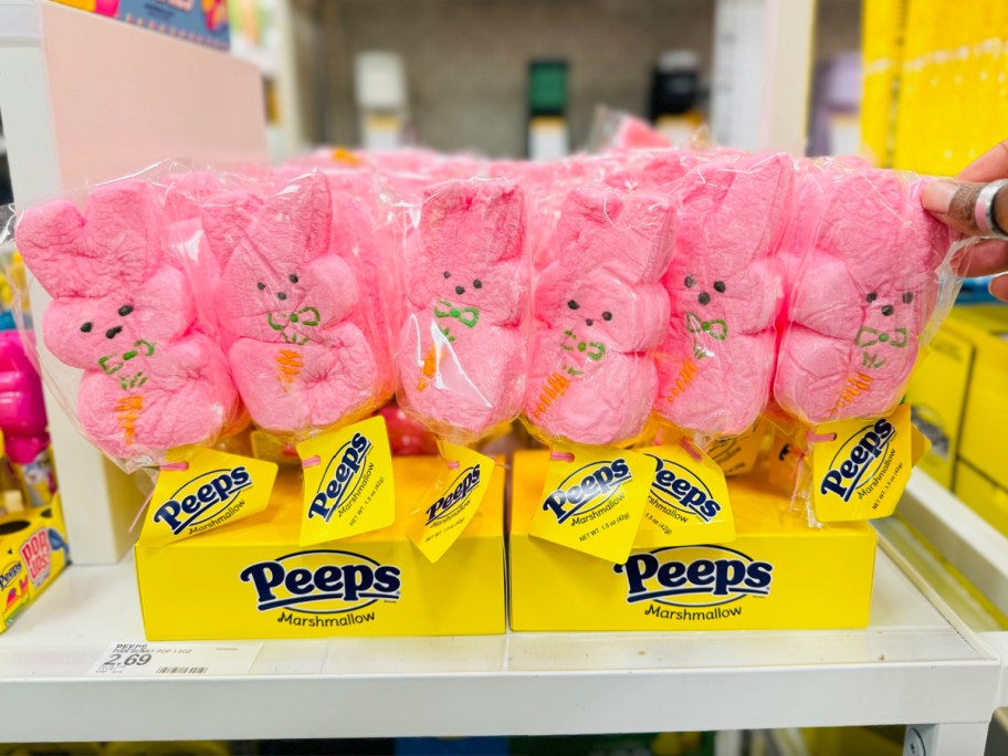 Peeps Pink Marshmallow Easter Bunny Lollipop