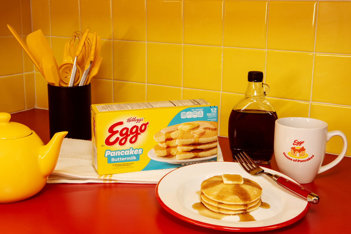 A plate of eggo pancakes at the house of eggo in gatlinburg tennessee
