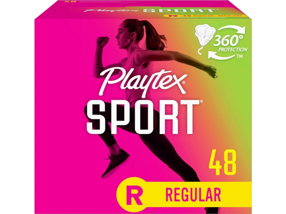 box of playtex sport tampons