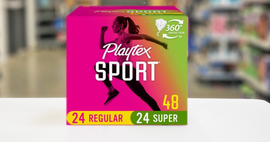 Playtex Sport Tampons 48-Count Box Only $4.93 Shipped on Amazon