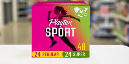 Playtex Sport Tampons 48-Count Box Only $4.93 Shipped on Amazon