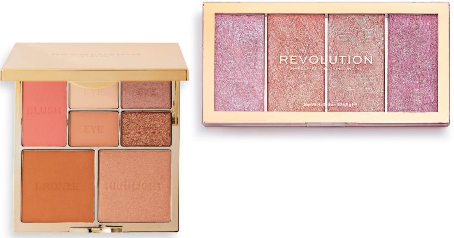 Stock images of 2 Revolution Beauty Palettes