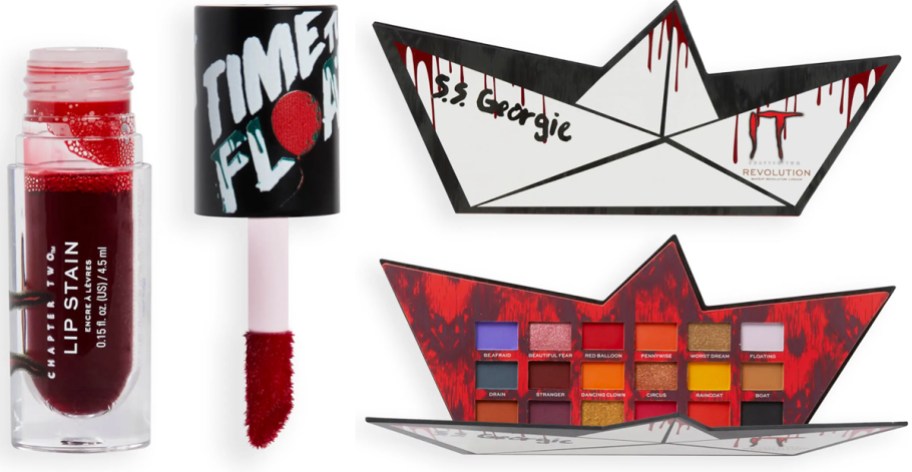 Dripping Blood Lip Stain and IT You'll Float Too Shadow Palette