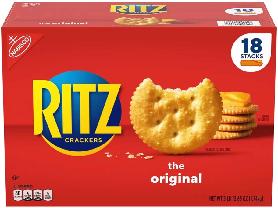 large red box of Ritz Crackers