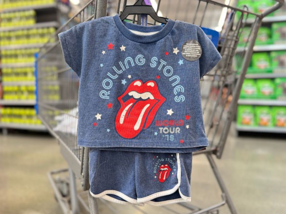 Rolling Stones Tee and Shorts Set