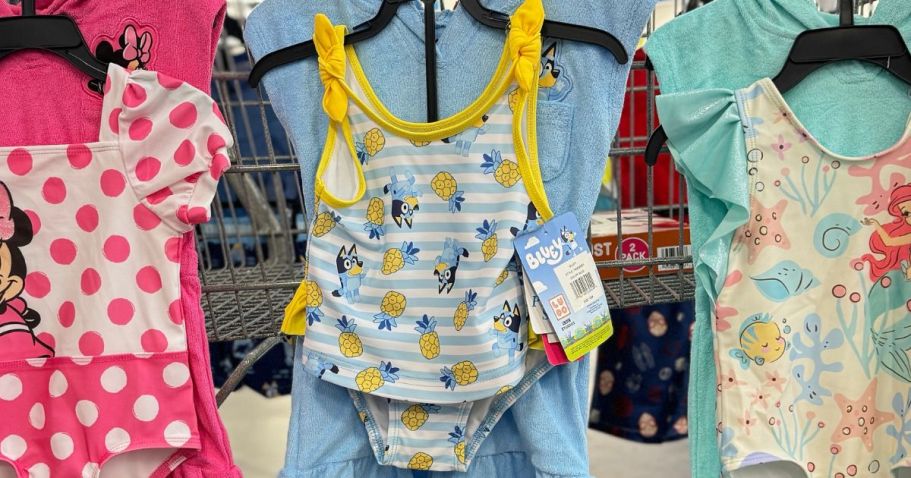 Sam’s Club Kids 2-Piece Character Swimwear Sets Just $15.98 | Bluey, Disney & More