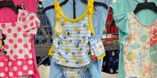 Sam’s Club Kids 2-Piece Character Swimwear Sets Just $15.98 | Bluey, Disney & More