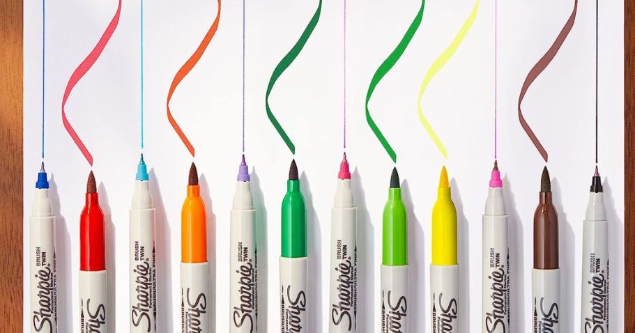Sharpie Brush Twin Markers 12-Pack Only $9.60 Shipped on Amazon (Reg. $22)