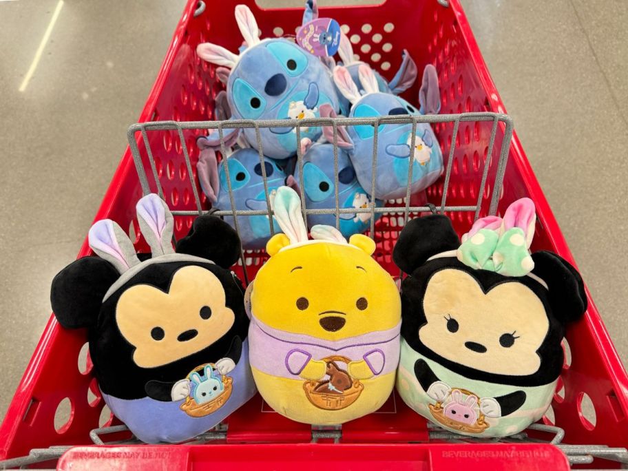 Squishmallows Easter Disney Characters in Bunny Suits 