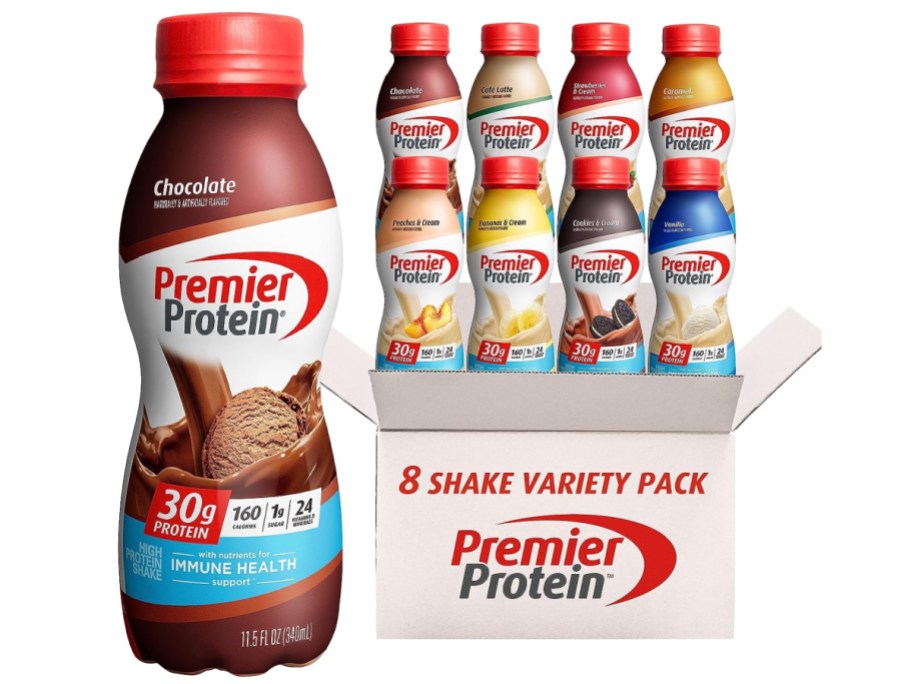 Stock image of Premier Liquid Protein Shake Variety 12 Pack
