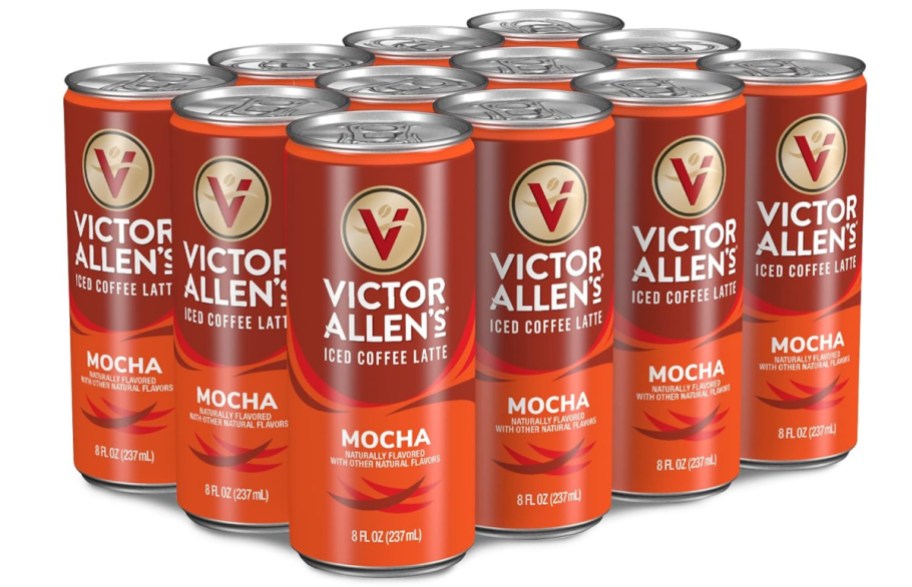 Stock image of Victor Allen's Coffee Iced Canned Coffee Latte 12 Pack - Mocha