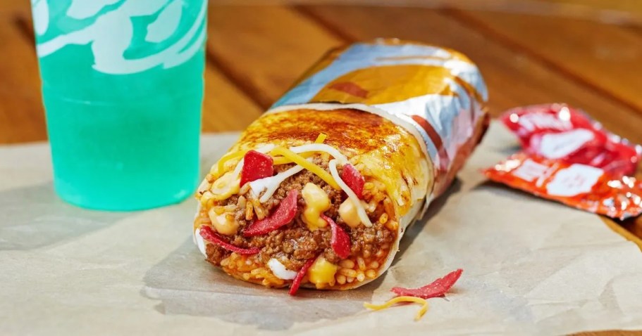 Taco Bell Taco Tuesday Offer: $1 Grilled Cheese Burrito at 5PM ET (1 Hour Only!)