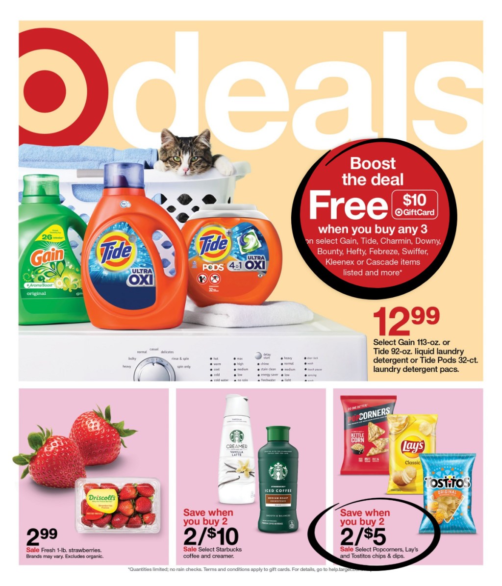 page from Target ad