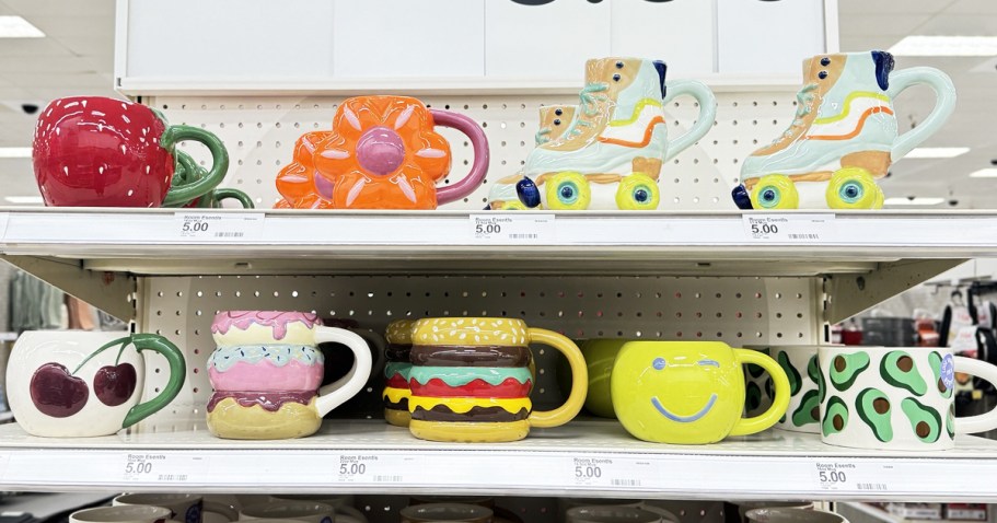 Fun New Target Coffee Mugs Only $5 (Burgers, Donuts, Roller Skates, Avocados, & More!)