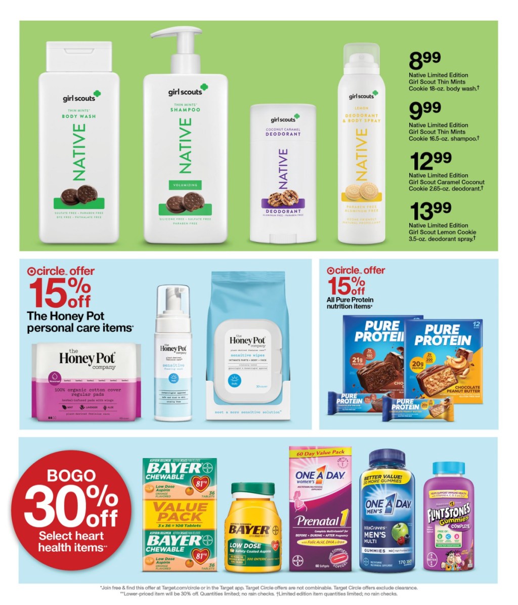 page from Target ad