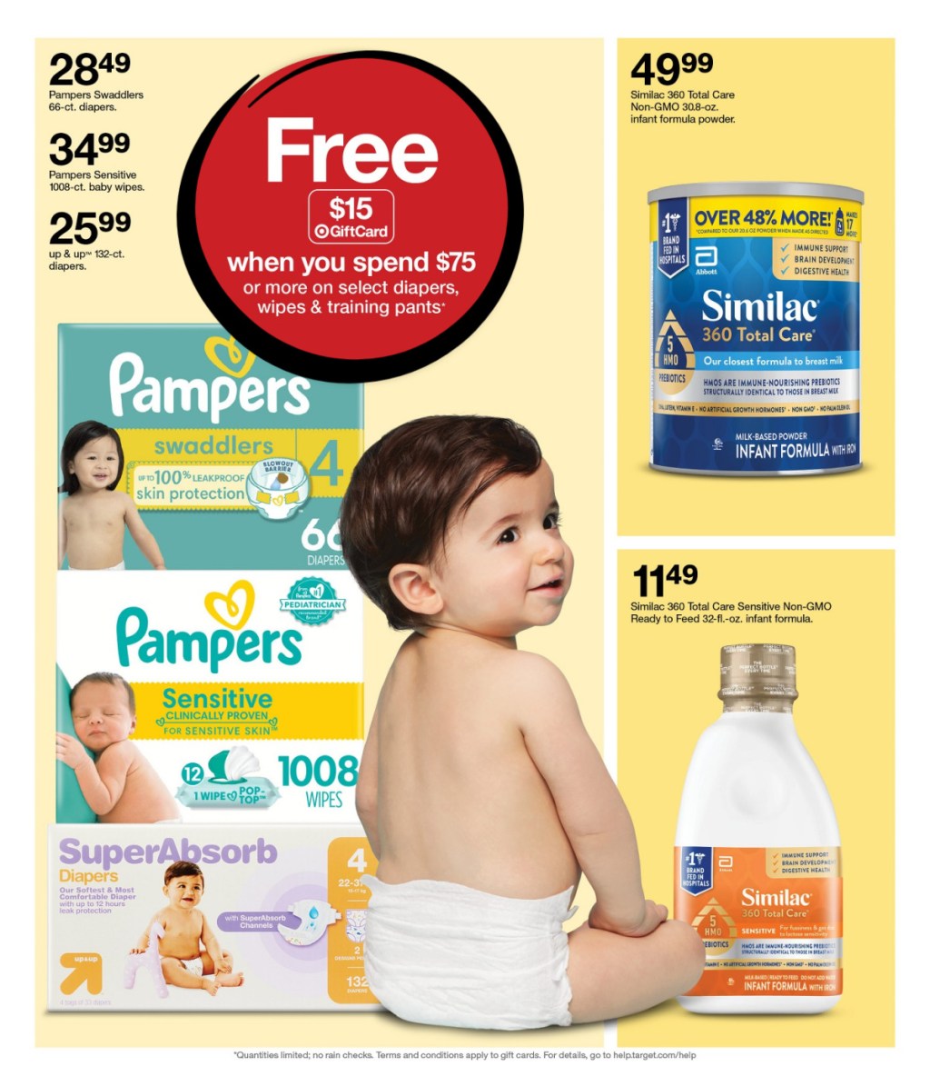 page from Target ad