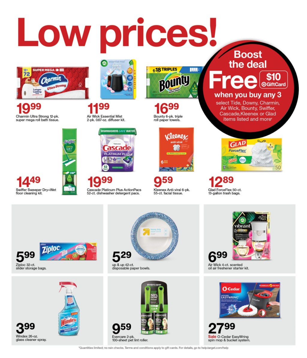 page from Target ad