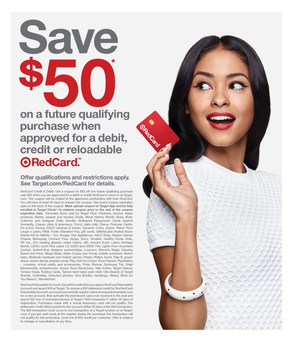 page from Target ad