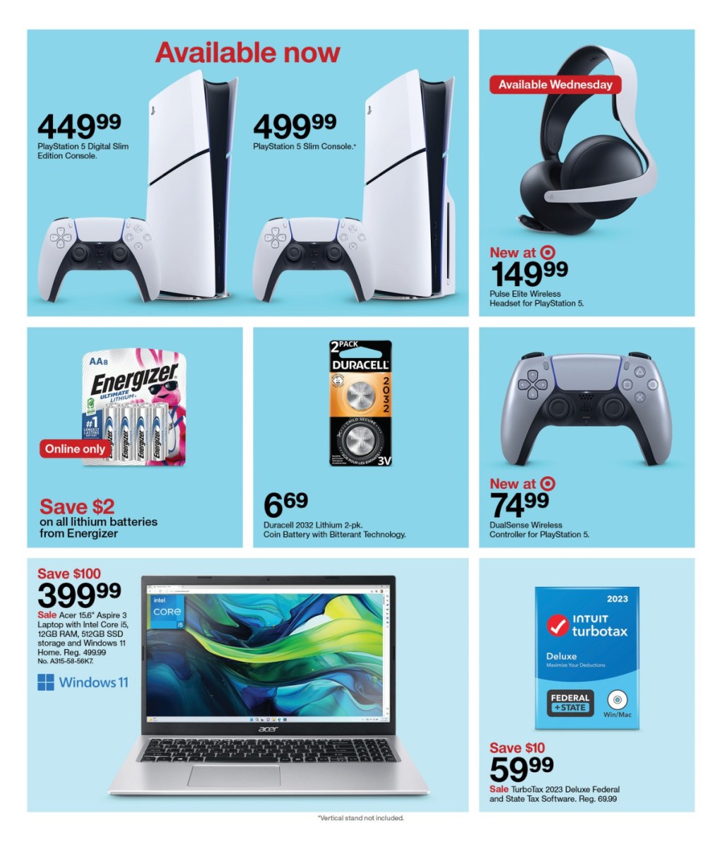 page from Target ad