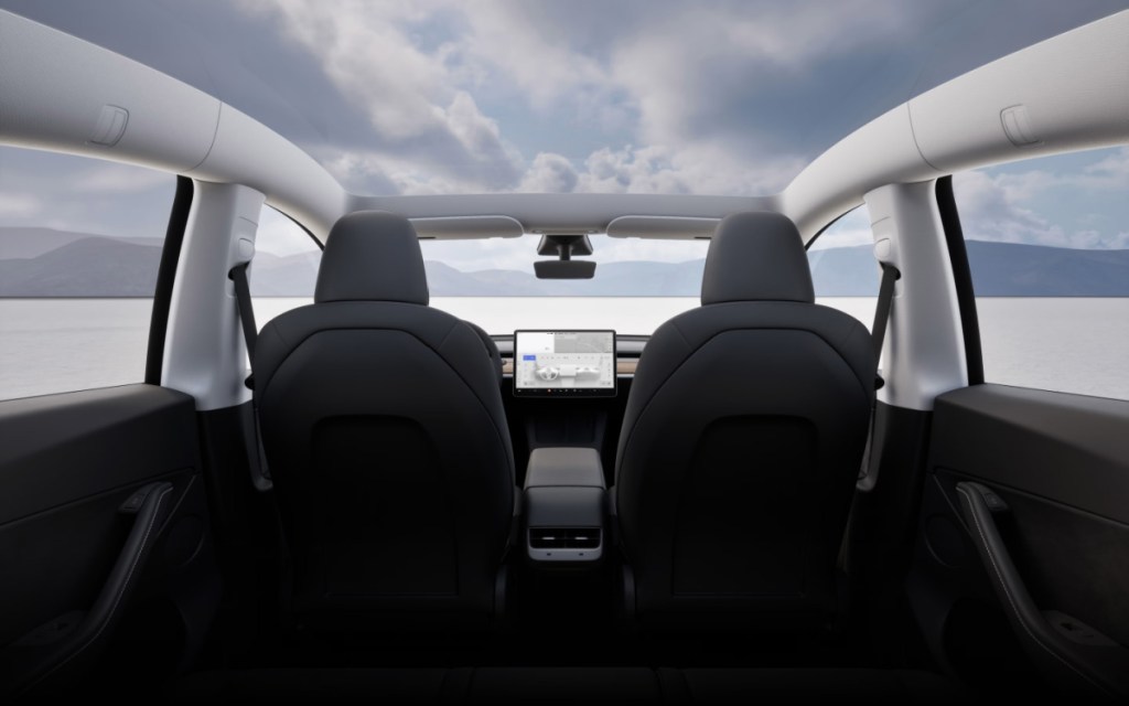 Tesla Model Y interior cabin